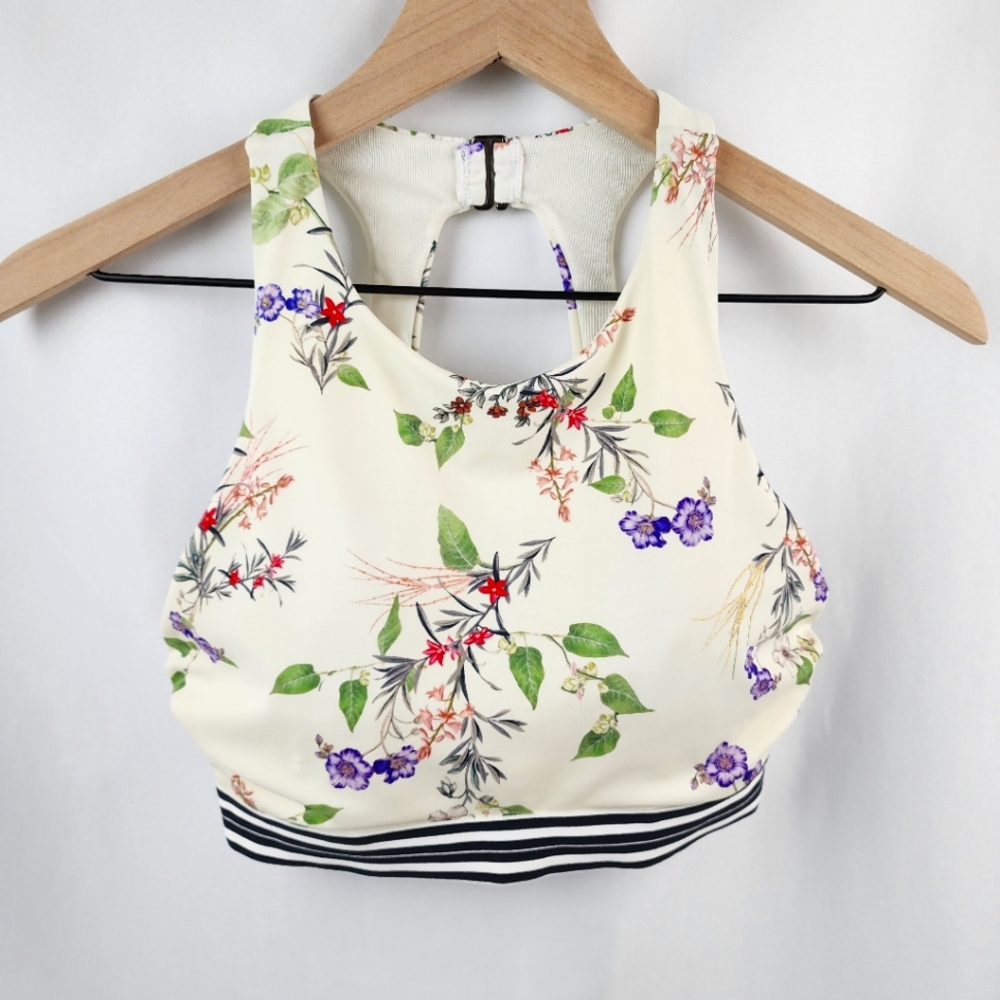 Athleta Gold Coast floral high neck bikini top